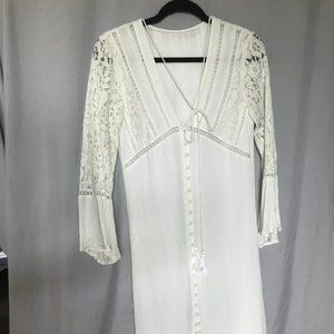 Daisy Jones white Boho Dress